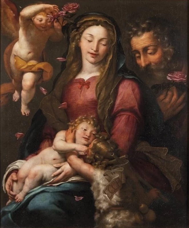 Sacra Famiglia con Giovannino